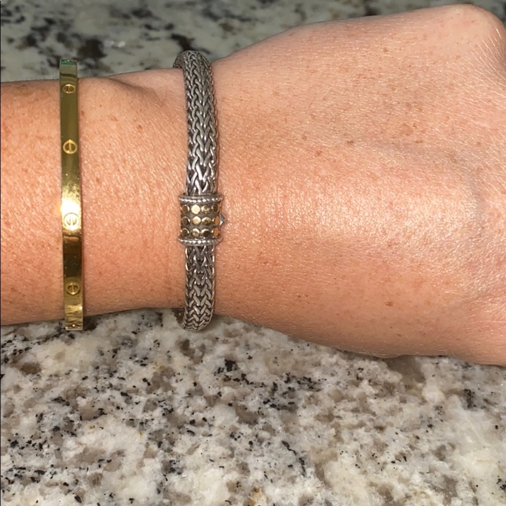 John Hardy silver and gold for bracelet
